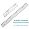 KEWAYO 5 Pieces Plastic Ruler, Clear Ruler Transparent Straight Ruler