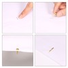KINBOM 600pcs 8 x15mm Paper Fasteners Brads, Gold Round Head