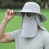 Sun Hat UV Protection Cap Wide Brim Nylon Breathable Quick