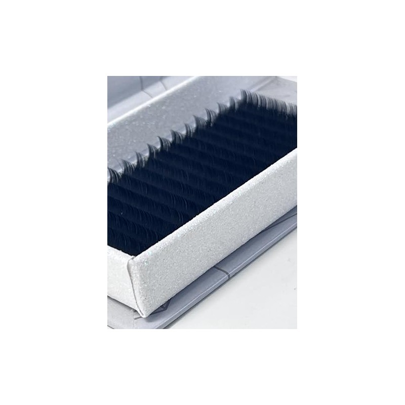 Russian volume lashes, easy fan, D curl, 0.07, 9mm