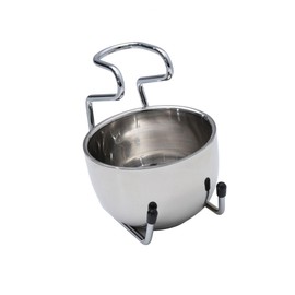 minkissy Stainless Steel Shaving Stand and Bowl Set Men's Wet Shave Kit Shaving Set for Father Husband Boyfriend