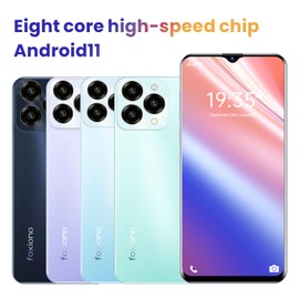 Fine Life Pro Unlock Phone, 8-Core Processor, 4G-LTE Smartphone, 5MP + 13MP Camera, Android 11 System, 4GRAM, 64GROM, Expandable 256GB, 6.52 Inch Screen, (9, Green)