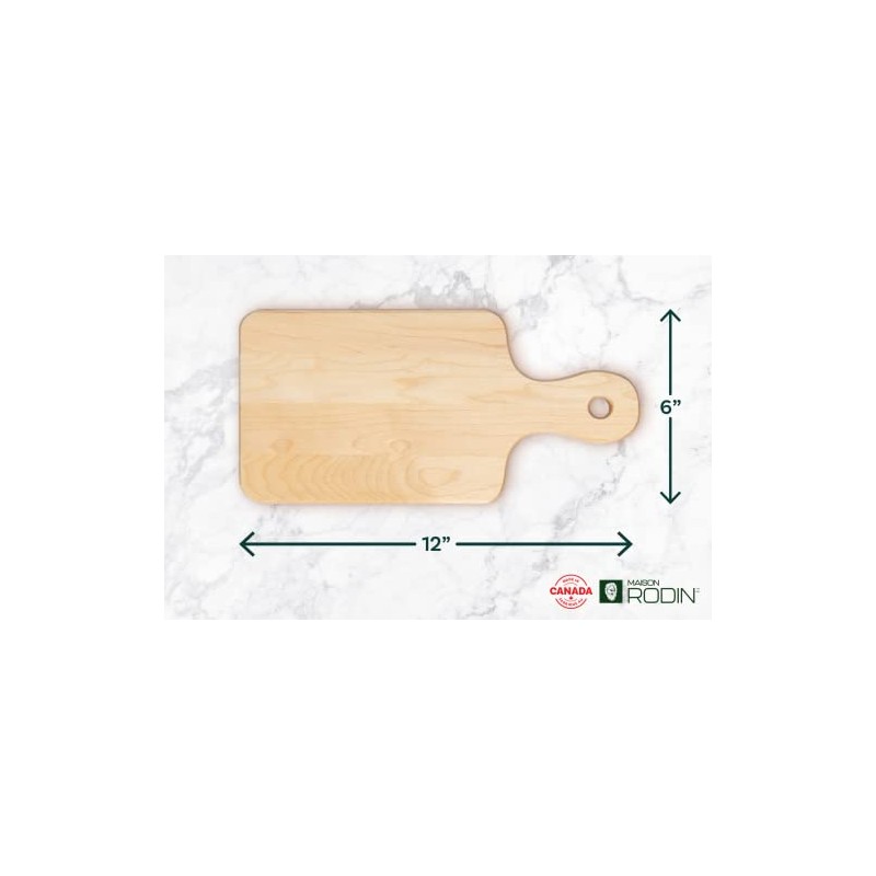 MAISON RODIN Compact Wooden Serving Board, with Handle and Hanging