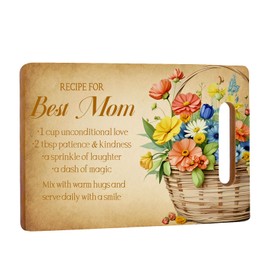 Geschenk für Mama,Geburtstagsgeschenk für Mama Bedrucktes Bambus Schneidebrett, Mama Geschenk von Tochter Sohn, Mütter Küchengeschenke,Geschenk für Mutter zum Muttertag Valentinstag Weihnachten,05