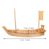 BIPEGE Wooden Sushi Boat Serving Tray, 24 Inch Sushi Plate