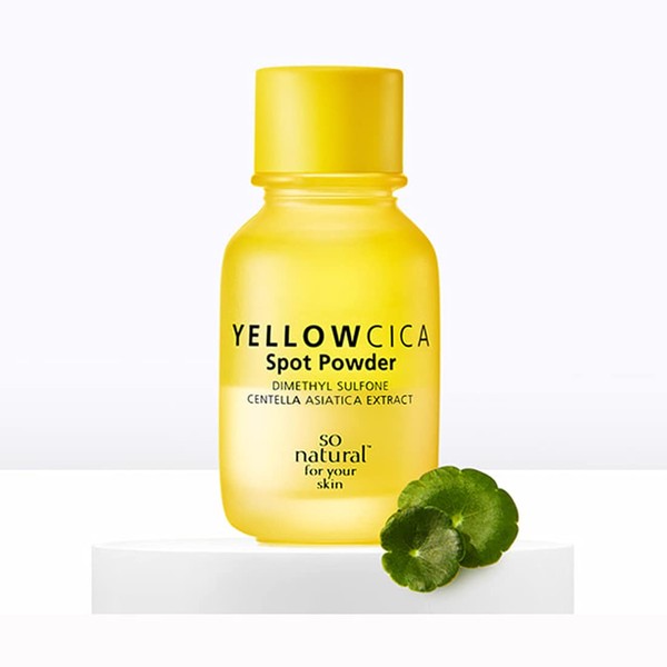 SO NATURAL YELLOW CICA SPOT POWDER-Spot treatment with soothing complex yellow cica-Centella Asiatica Extract