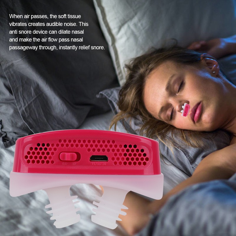 Electronic Anti snore Nose Vents Snoring Aid Continuos Positive Airway