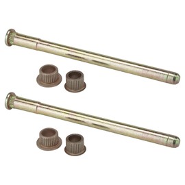 TRQ Door Hinge Pin And Bushing Kit Pair Set Compatible with GMC Chevy Pickup Truck