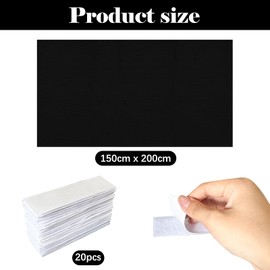 Window Blackout, Skylight Blackout, Indoor Sun Protection Window, No Drilling, Blackout Film, Thermal Film, Sold by the Metre for Bedroom (3 m x 1.5 m)