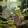 Reptile Humidifier Fogger, Bamboo Trunk Humidifier with Top Mist Outlet,