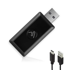 Wireless Carplay Adapter - Converts Wired to Wireless Carplay Dongle Plug & Play - Fit Cars 2015 or Newer with Factory Wired CarPlay - Micro Edition Black Matt (Piano Finish)