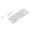 Gaming Keyboard USB Round 87 Keys Colorful Backlit Ergonomic Mechanical