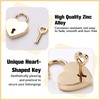 Lock with Key Gifts for Women and Men, Gold Padlock
