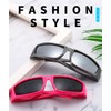 ADE WU Wrap Around Futuristic Sunglasses for Women Men Fashion