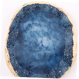 VICASKY 1Pc Resin Agate Nail Art Color Display Plate for Manicure Professional Nail Painting Palette Tool for Nail Technicians and Nail Art