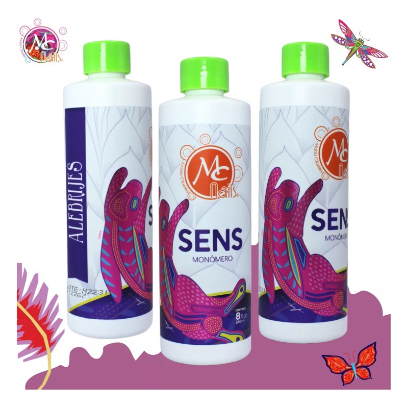 Mc Nails Pack De 2 Monómeros De 8 Oz Sens,