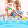 Stress Relief Fidget Toys Tubes Robot Toy, 4PCS Telescopic Suction