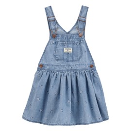 Oshkosh Girl World's Best Overalls, Periwinkle Ozone Wash, 18M