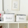 INough Book Basket for Kids Room, Book Storage Basket Book