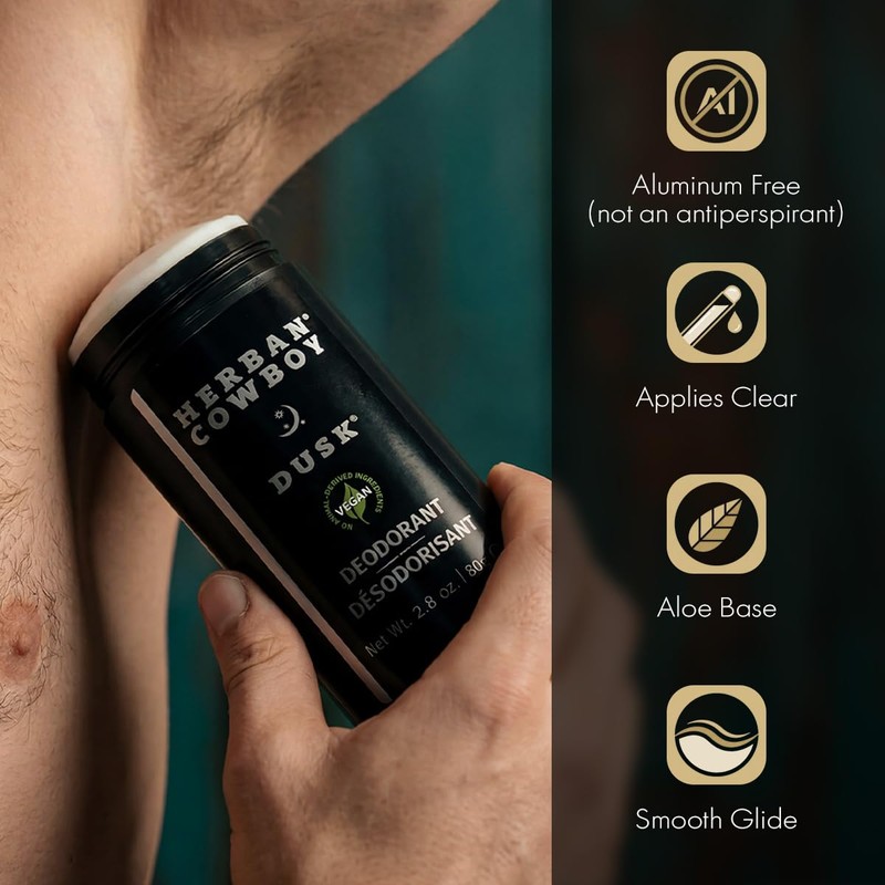 Herban Cowboy Forest Aloe Infused Deodorant with Hints of Cedar,