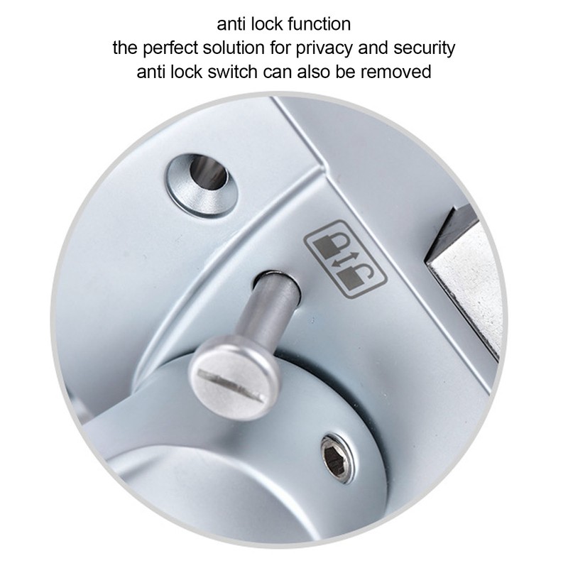 Lever Handle Lock Aluminium Alloy Entry Door Lock for 15‑20MM