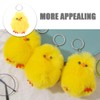 BESPORTBLE Cute Fluffy Chicken Keychain for Women Adorable Handbag Purse