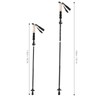 Telescopic Hiking Pole Portable Aluminum Alloy Folding Walking Stick for
