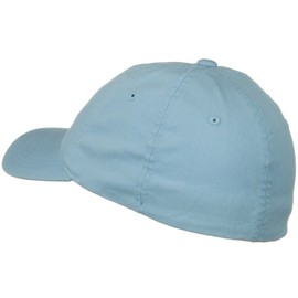 Flexible Garment Washed Cotton Cap - Light Blue L-XL