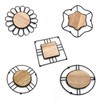 Hosoncovy Round Hot Pot Holder Pad Set of 2,Heat Resistant