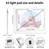 Rechargeable A3 Diamond Art Light Board with Padded Case,Light Pad