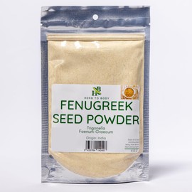 Herb To Body Fenugreek Seed Powder | Trigonella Foenum-Graecum | Wildcrafted | 4oz