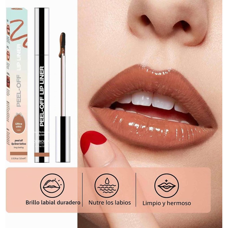 Peel off Matte Lip Stain, Lip Liner Tattoo, Long-Lasting Gloss,