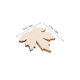 DOITOOL 100pcs Wooden Maple Leaves: Unfinished Wood Leaf Cutouts Crafts Fall Leaf Tags Autumn Thanksgiving Wedding Table Centerpieces Supplies
