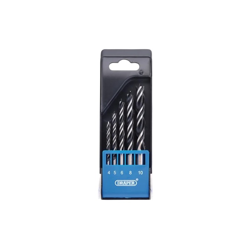 Draper 5pcs Brad Point Drill Bit Set - 12424 -