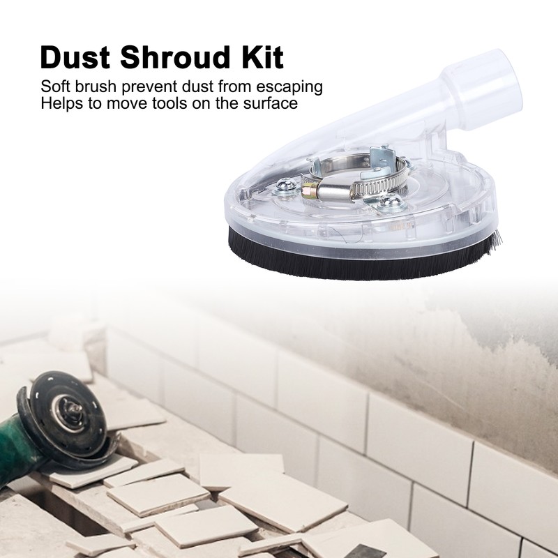 Dust Shroud Kit Dry Grinding Cover Oblique Angle Grinders Accessories