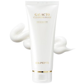 dr.pepti Galacto Cleansing Foam - Korean Face Wash with Fermented Galactomyces, Peptides - Exfoliating and Removes Sebum - Rich Creamy Bubble Foam Gentle Daily Cleanser, 3.72 fl.oz.