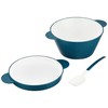 tak JTN-0191-NV Kids Dish Soup Bowl Set, Medium, Navy