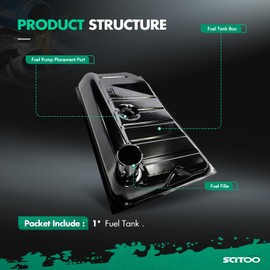 SCITOO 113-201-075AB Fuel Tank For Volkswagen For Beetle 1.2L 1.3L 1.5L,For Volkswagen Karmann Ghia 1.2L 1.3L 1.5L