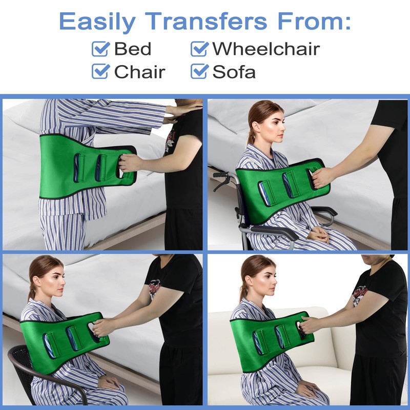 Leetye Mei Transfer Sling for Seniors, Transfer Belt Widened Back