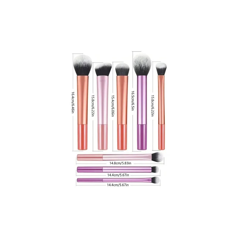 Velvoss Cepillo Maquillaje 8 Brochas Profesional
