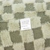 A Nice Night Faux Fur Reading Pillow,Checkered Fluffy Grid Plaid,Bed