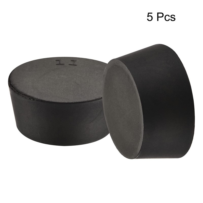 sourcing map Pack of 5 Tapered Rubber Caps 48 mm