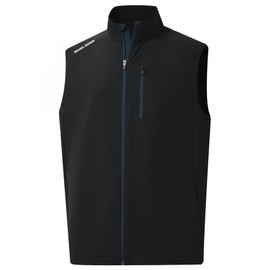 Rouen Golf Vest for Men Lightweight Sleeveless Windproof Travel Pockets Zip Up Softshell Men's Outerwear Vests