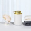Umlaca Soap Dish Ceramic Self-Draining Soap Holder Keep Soap Dry,