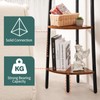 Yoobure 4-Tier Corner Bookshelf with Metal Frame - Ladder Display