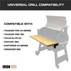 Iron Forge Tools Wood Folding Grill Shelf, 37 x 12