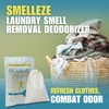 SMELLEZE Reusable Laundry Smell Removal Deodorizer Pouch: Removes Clothing Stink