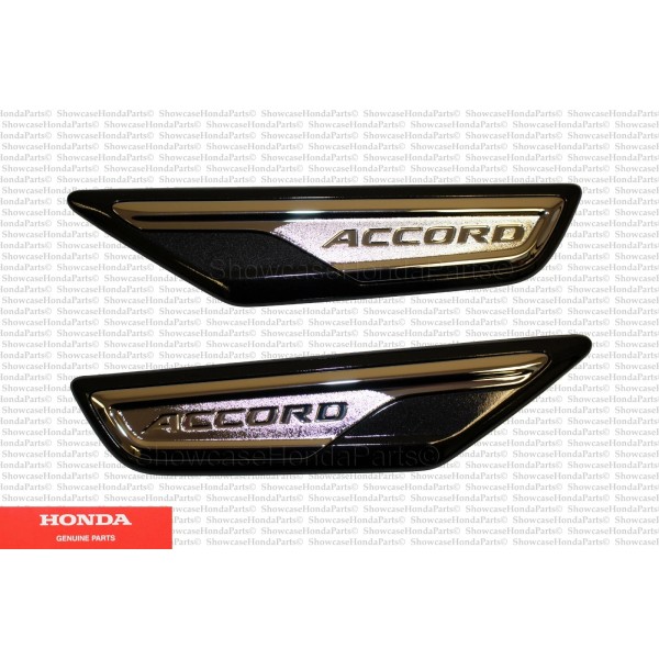 Emblema de guardabarros original Honda Accord negro adorno se adapta