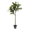 Diva At Home 4’ Potted Faux Fiddle Leaf Fig