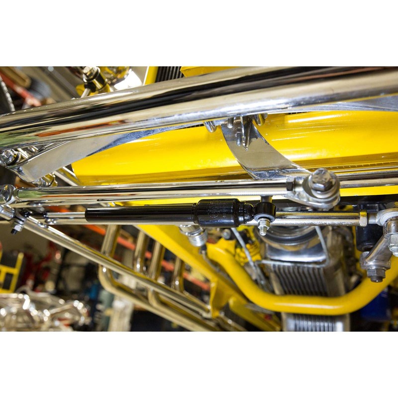 Steering Damper, Black Steering Stabalizer, Fits Hod Rods